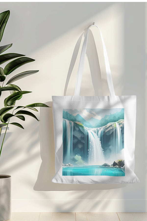Gratitude Tote Bag - Waterfall Elegance
