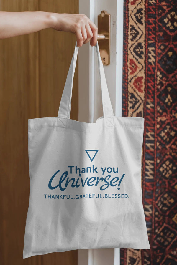 Gratitude Tote Bag - Waterfall Elegance