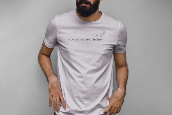 Minimalistic Gratitude Tees - Butterfly