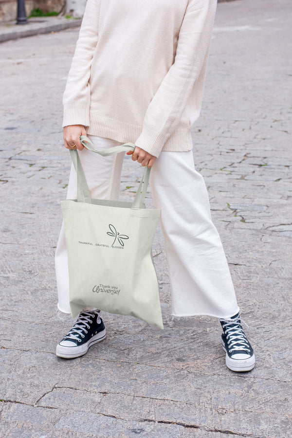 Minimalistic Gratitude Bag - Dragonfly